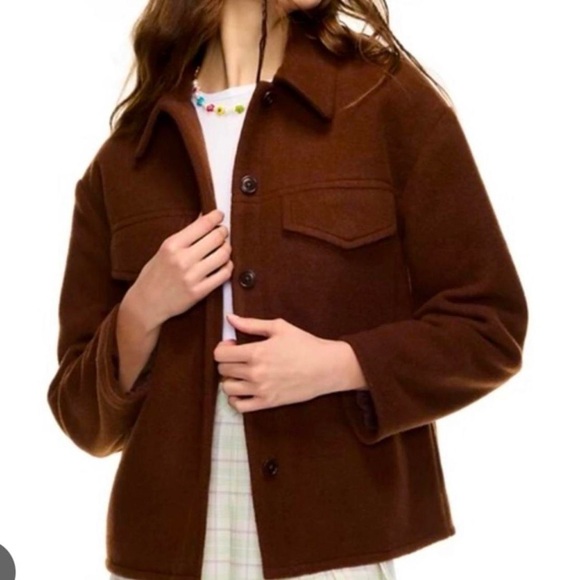 Aritzia Sunday Best Sky cropped jacket. Runs very large. - Picture 3 of 8